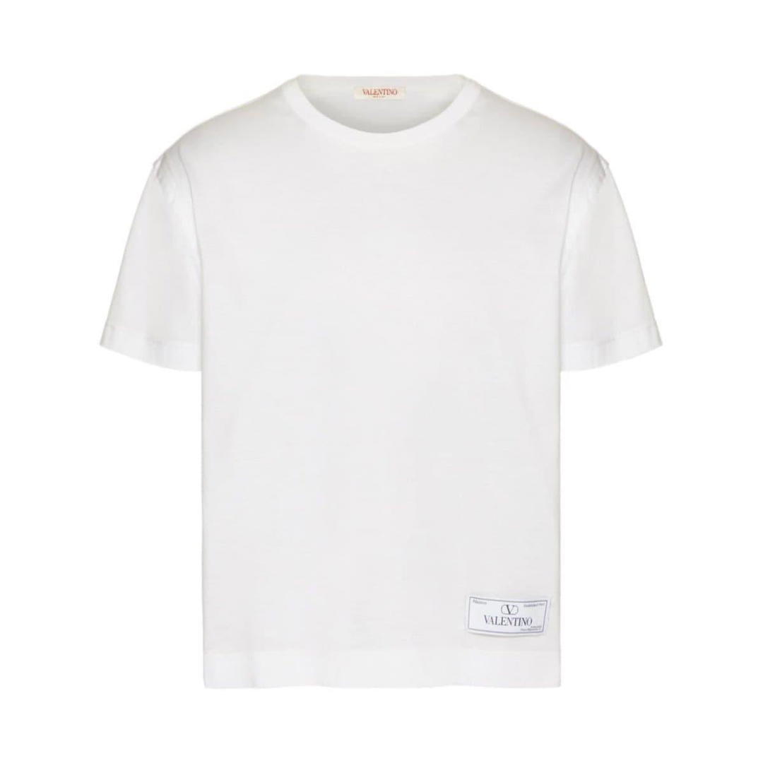Valentino Valentino Logo Printed Crewneck T Shirt