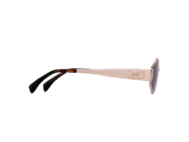 Celine Celine Triomphe Metal 02 Sunglasses Metal Rose Gold Smoke - view 3