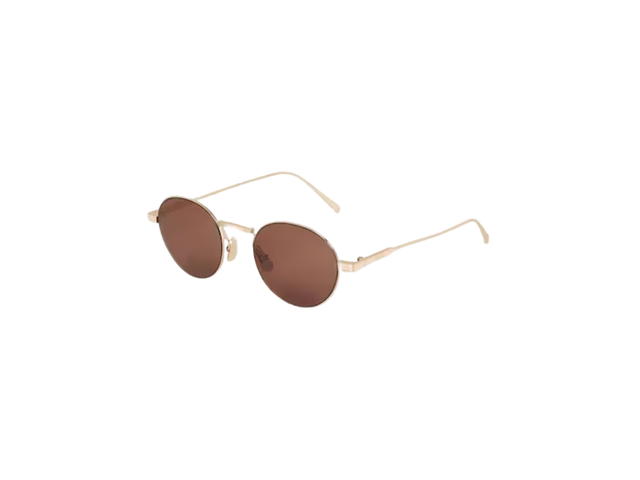 Celine Celine Metal Frame 28 Sunglasses In Metal Light Gold Brown - view 2