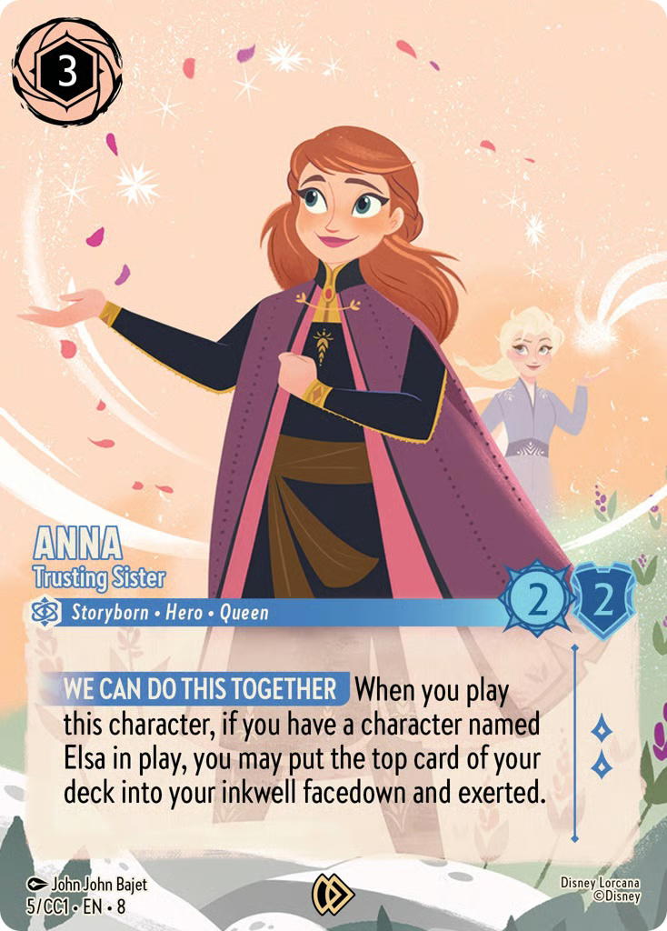 Disney Lorcana Disney Lorcana Anna Trusting Sister Promo [5/CC1] Curator's Collection: Heroines Edition (EN)