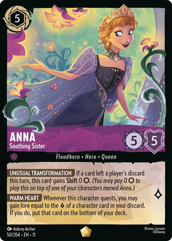 Disney Lorcana Disney Lorcana Anna Soothing Sister L [50/204] Winterspell (EN)