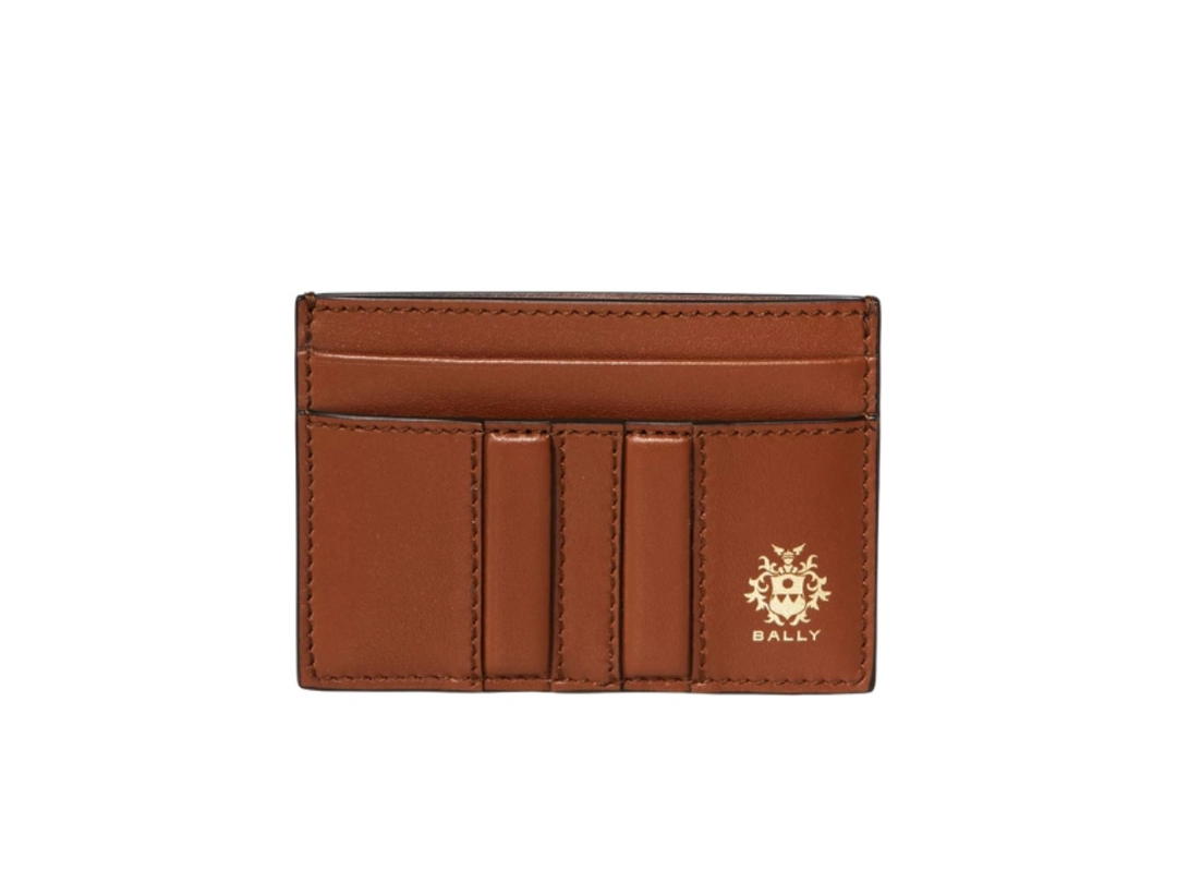 Bally Bally Beckett Leather Card Holder Brown