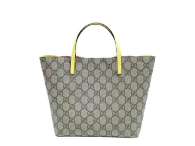 Gucci Gucci GG Supreme Bow Tote Yellow Pink - view 2