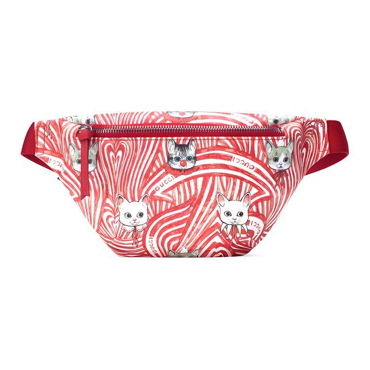 Gucci Gucci Yuko Higuchi Yuko Higuchi Co Branded Canvas With Leather Fanny Pack Sling Bags Kids' Bags Kids' Red/White