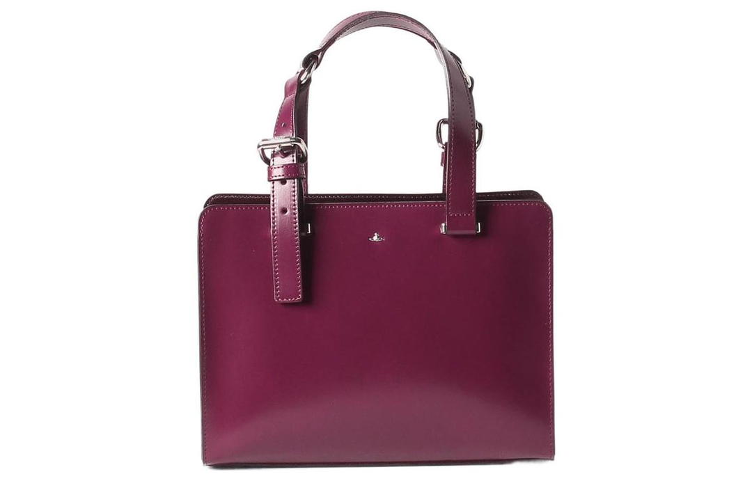 Vivienne Westwood Vivienne Westwood Cow Leather Shoulder Bag Crossbody Bag Handbag Small Size Women's Purple