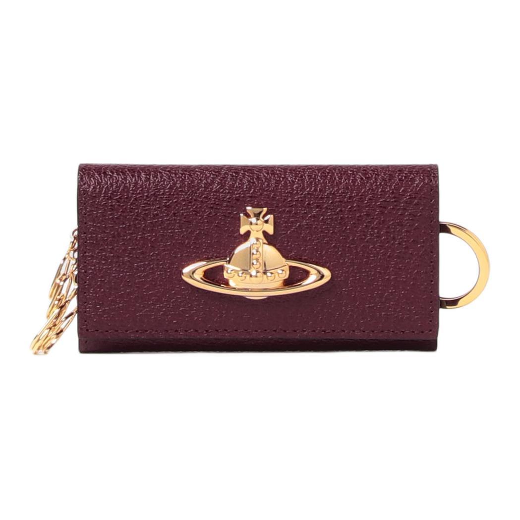 Vivienne Westwood Vivienne Westwood Cow Leather Key Pouch Women's Burgundy