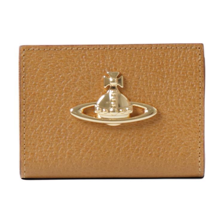 Vivienne Westwood Vivienne Westwood Cow Leather Coin Purse Women's Camel