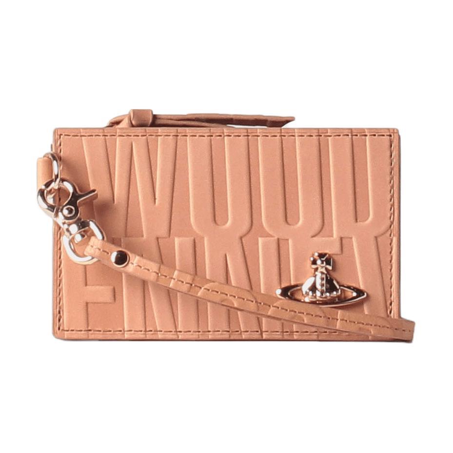 Vivienne Westwood Vivienne Westwood Cow Leather Card Holder Women's Beige