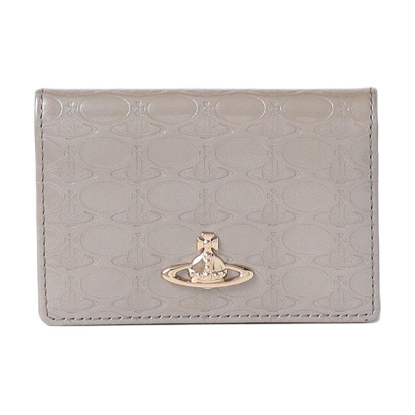 Vivienne Westwood Vivienne Westwood Cow Leather Card Holder Women's Gray