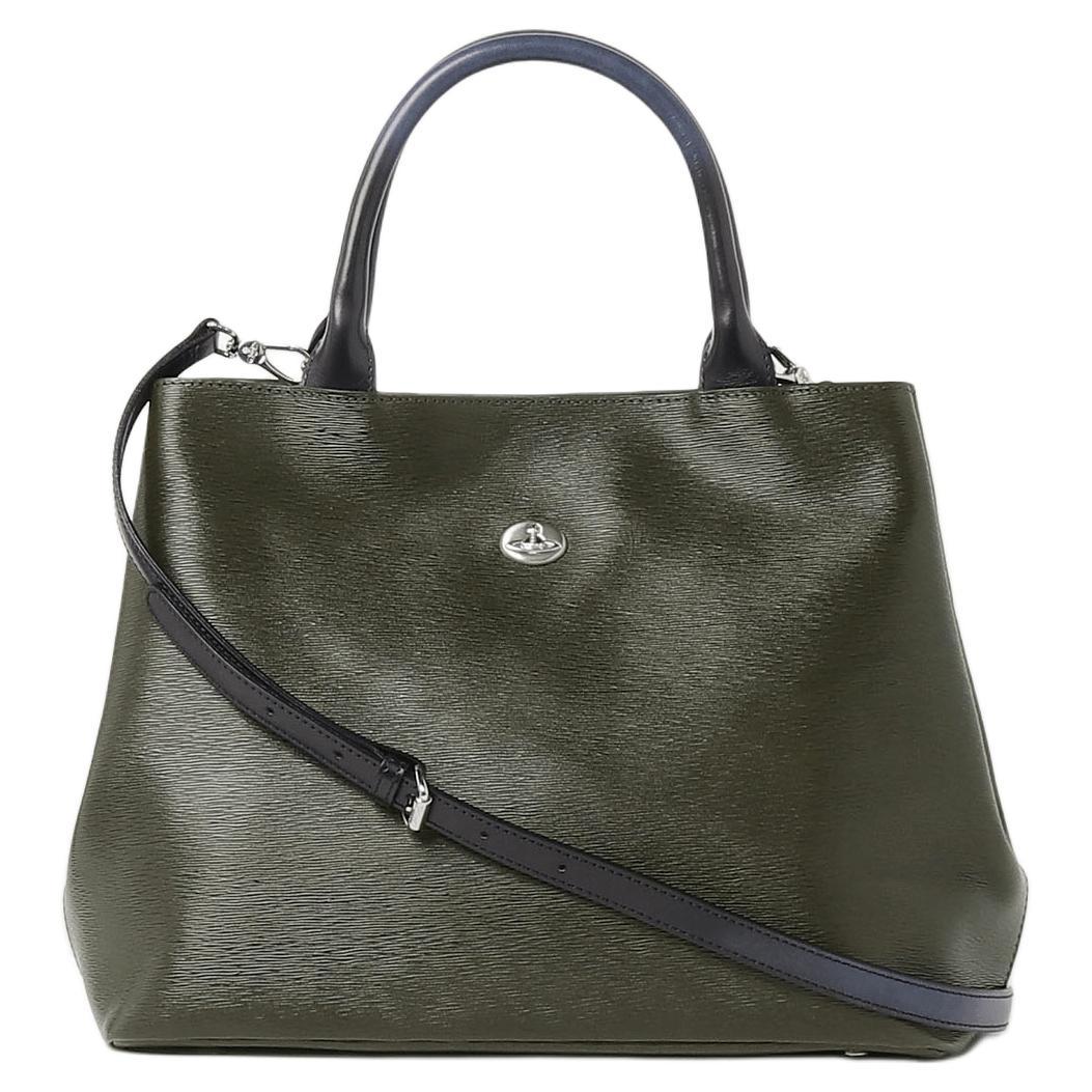 Vivienne Westwood Vivienne Westwood Cow Leather Shoulder Bag Crossbody Bag Handbag Women's Green