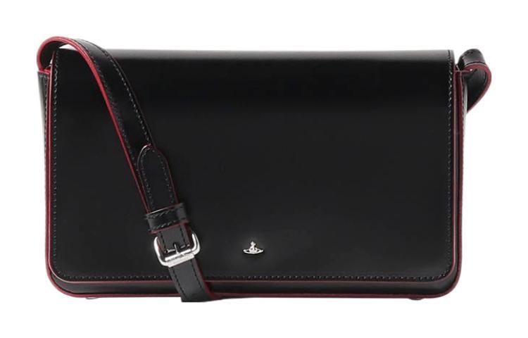Vivienne Westwood Vivienne Westwood Cow Leather Crossbody Bag Shoulder Bag Women's Black