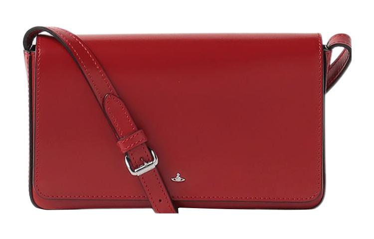 Vivienne Westwood Vivienne Westwood Cow Leather Crossbody Bag Shoulder Bag Women's Red