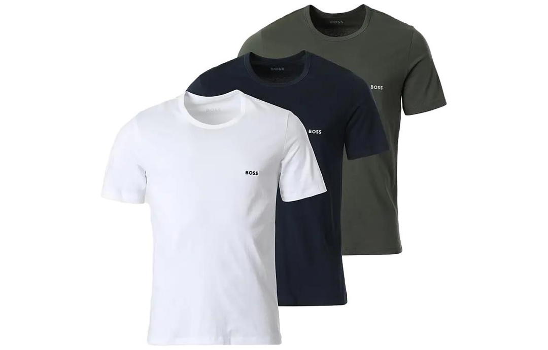 Chrome Hearts HUGO BOSS Men 3-Pack Classic Short Sleeve T-Shirt