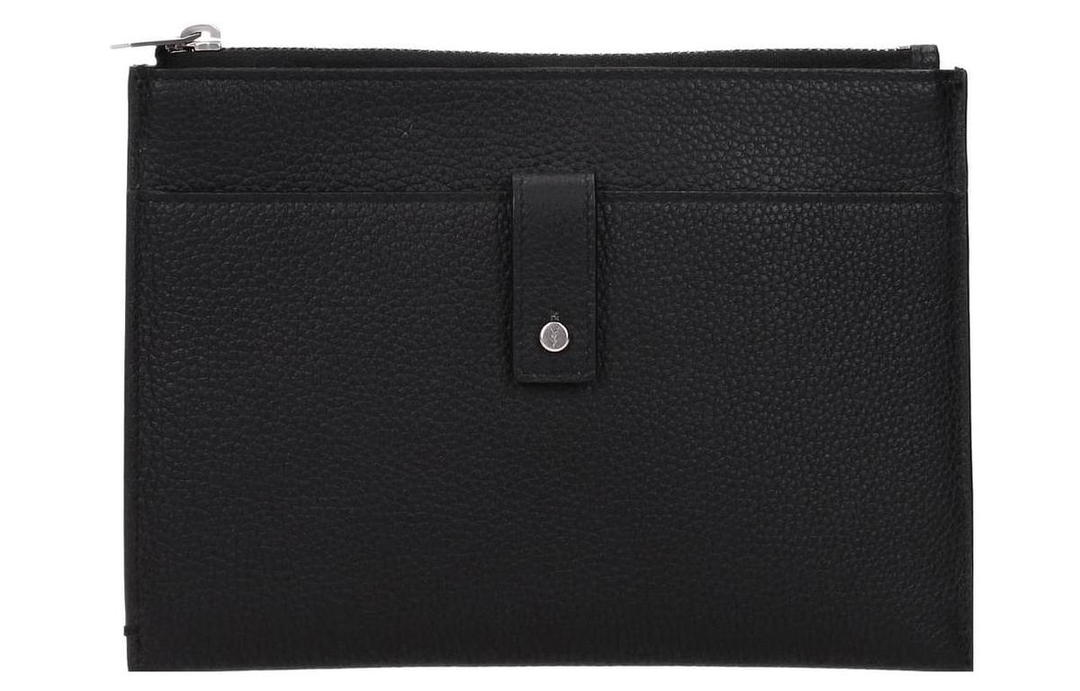 Saint Laurent Saint Laurent Leather Clutch Women's Black