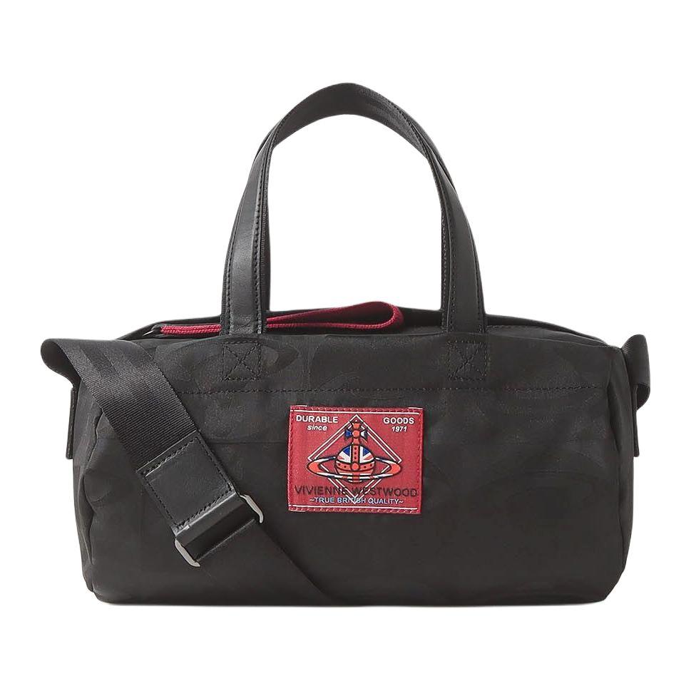 Vivienne Westwood Vivienne Westwood Polyester With Cow Leather Portable Crossbody Bag Shoulder Bag Women's Black