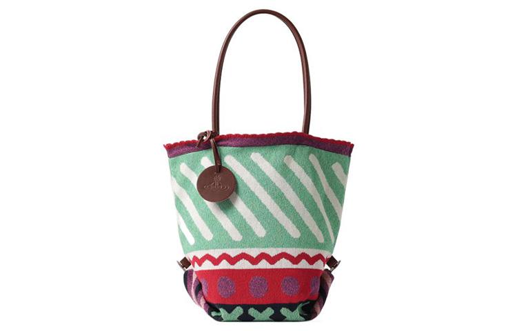Vivienne Westwood Vivienne Westwood Cotton Knit One Shoulder Handbags Women's Green
