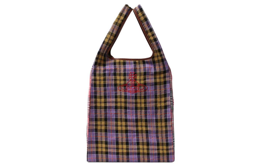 Vivienne Westwood Vivienne Westwood Cotton Linen Handbag Women's Purple
