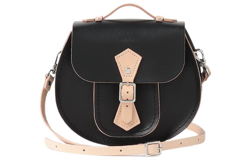 Vivienne Westwood Vivienne Westwood Cow Leather Crossbody Bag Shoulder Bag Women's Black