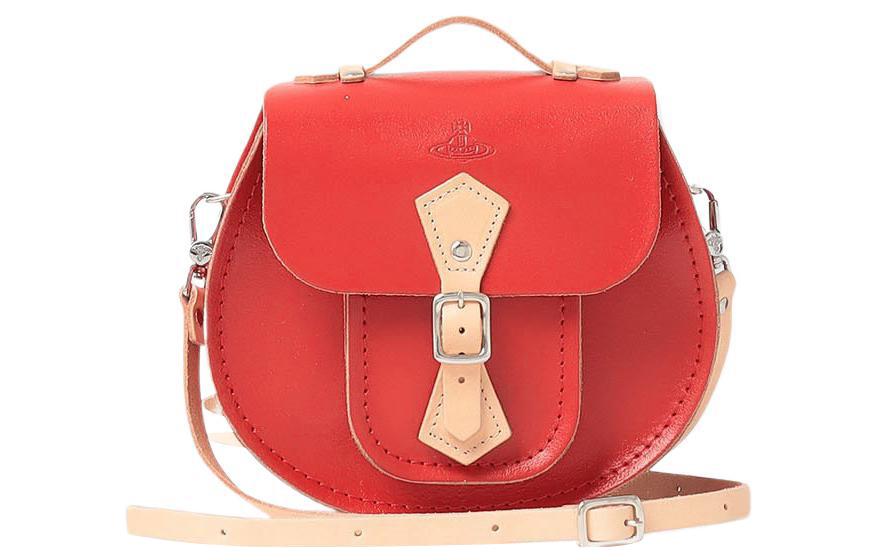 Vivienne Westwood Vivienne Westwood Cow Leather Crossbody Bag Shoulder Bag Women's Red