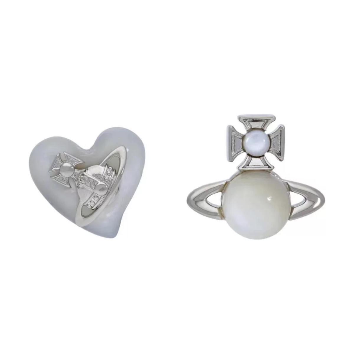 Vivienne Westwood Vivienne Westwood Brass Stud Earrings Women's White