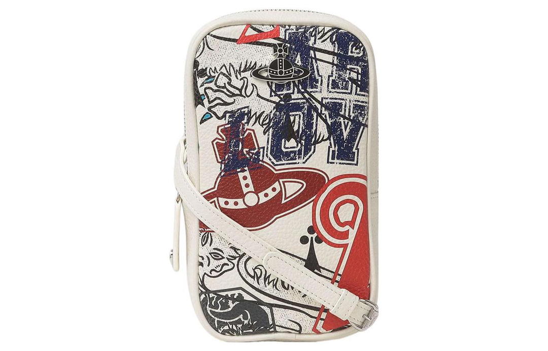 Vivienne Westwood Vivienne Westwood Cow Leather Crossbody Bag Shoulder Bag Women's White