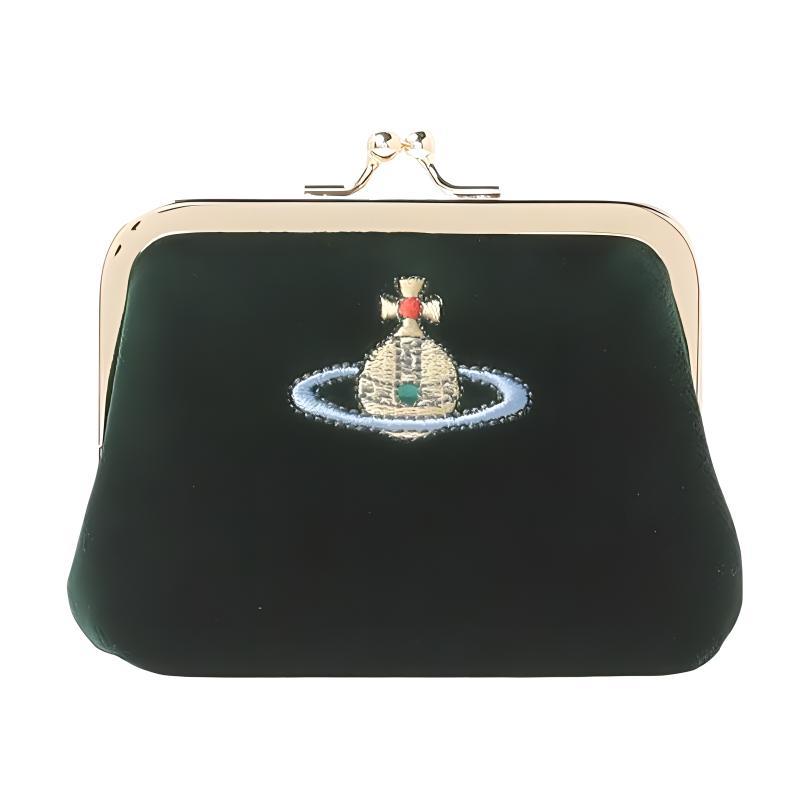 Vivienne Westwood Vivienne Westwood Cotton And Rayon Blend Wallets Coin Purses Women's Green