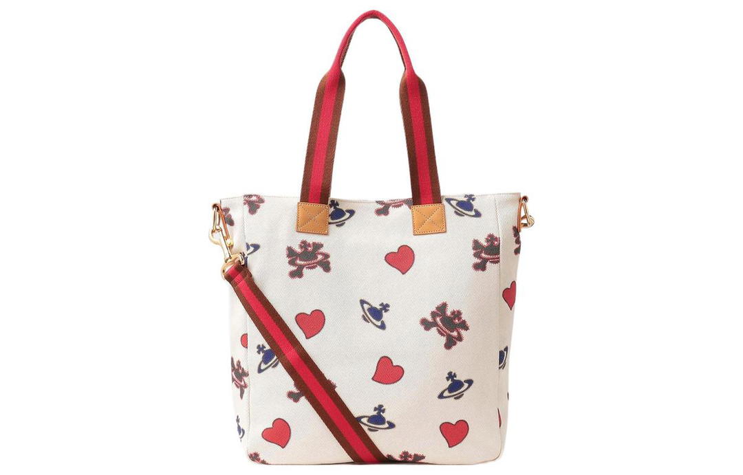 Vivienne Westwood Vivienne Westwood Cotton Tote Bag Shopping Bag Handbag Women's Beige
