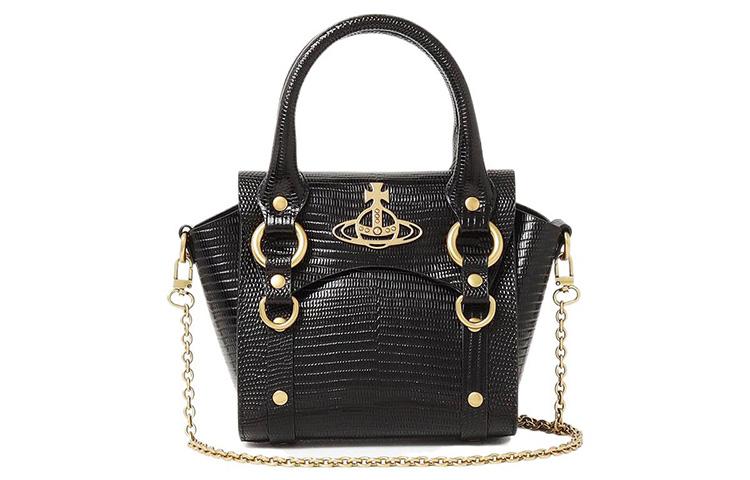 Vivienne Westwood Vivienne Westwood Cow Leather Shoulder Bag Crossbody Bag Handbag Mini Women's Black