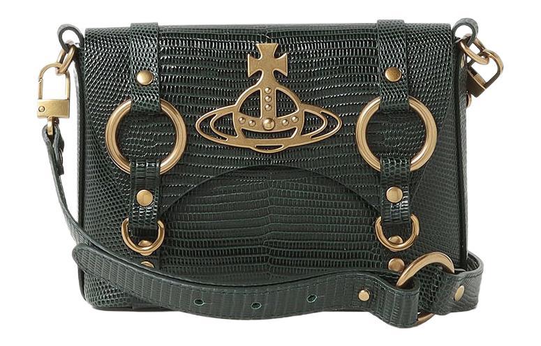 Vivienne Westwood Vivienne Westwood Calfskin Crossbody Bag Shoulder Bag Women's Green