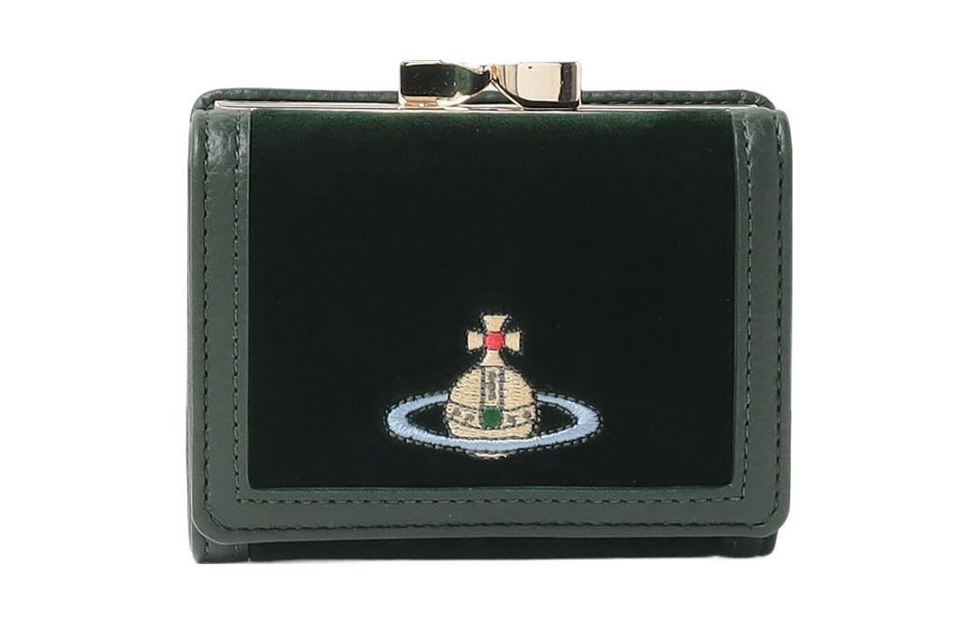 Vivienne Westwood Vivienne Westwood Cotton Velvet Wallet Women's Green