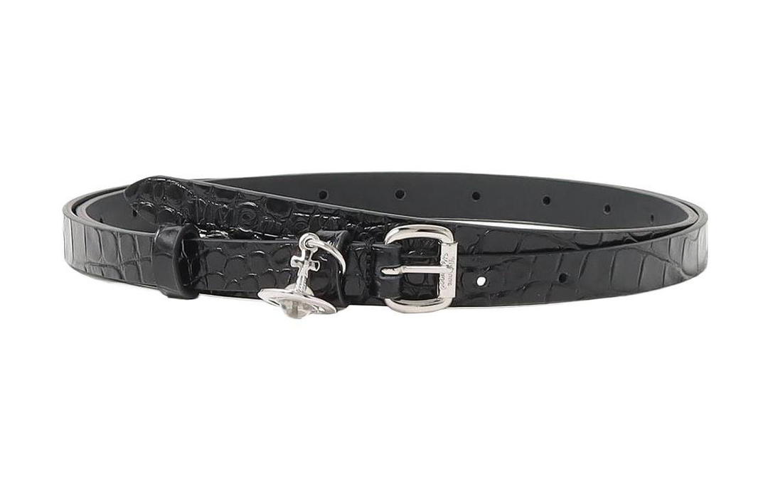 Vivienne Westwood Vivienne Westwood Cow Leather Belts Women's Black Width 1.5CM