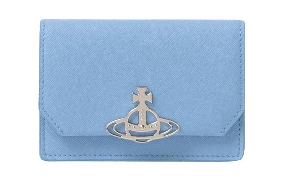 Vivienne Westwood Vivienne Westwood Saffiano Cow Leather Card Holder Women's Light Blue