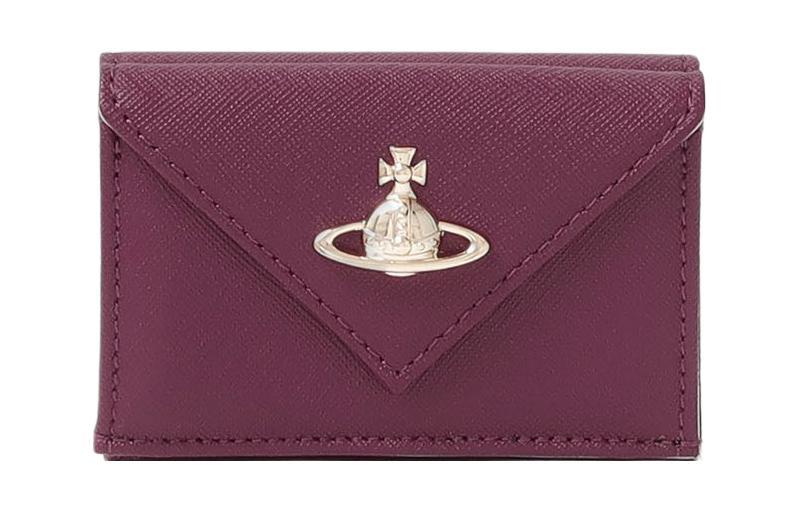 Vivienne Westwood Vivienne Westwood Cow Leather Wallet Mini Women's Purple