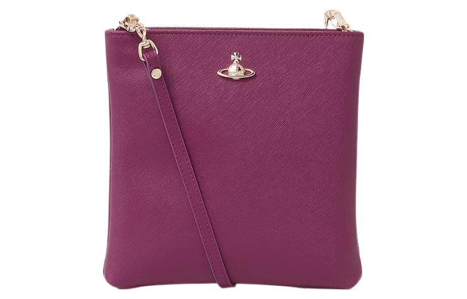Vivienne Westwood Vivienne Westwood Queen Mother Of The West SQUIRE Cow Leather Crossbody Bag Shoulder Bag Women's Purple
