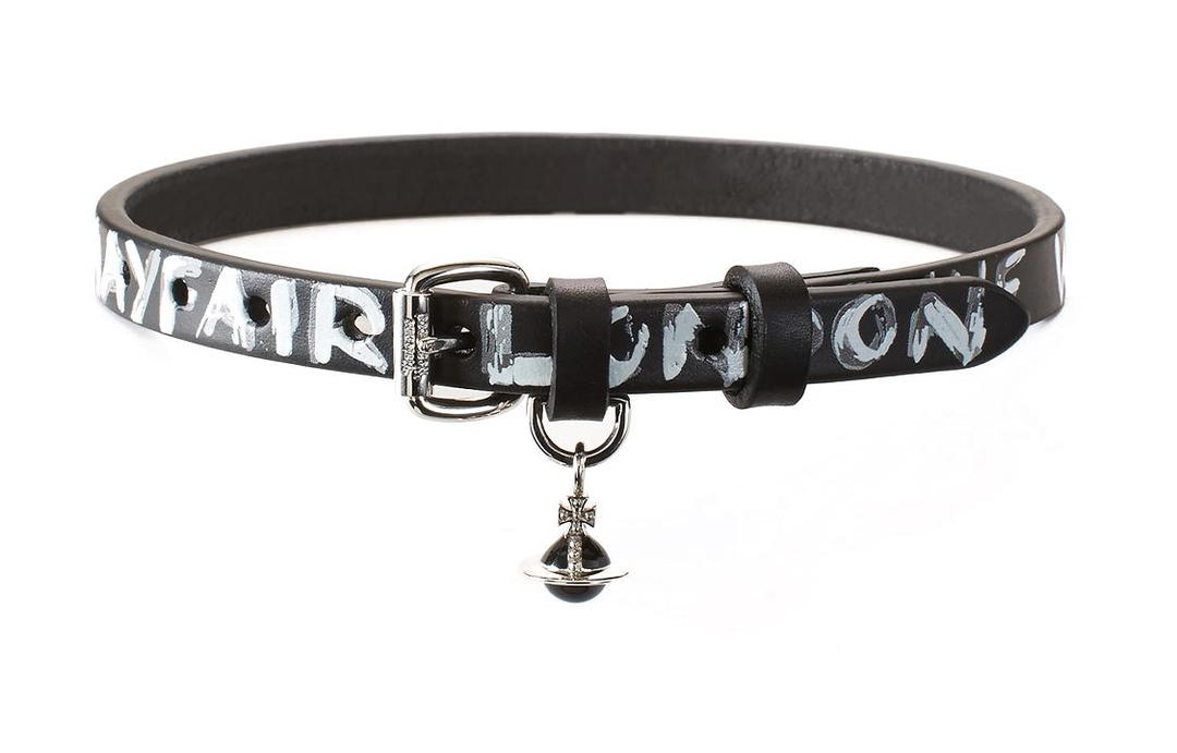 Vivienne Westwood Vivienne Westwood Cow Leather Necklaces Women's Black