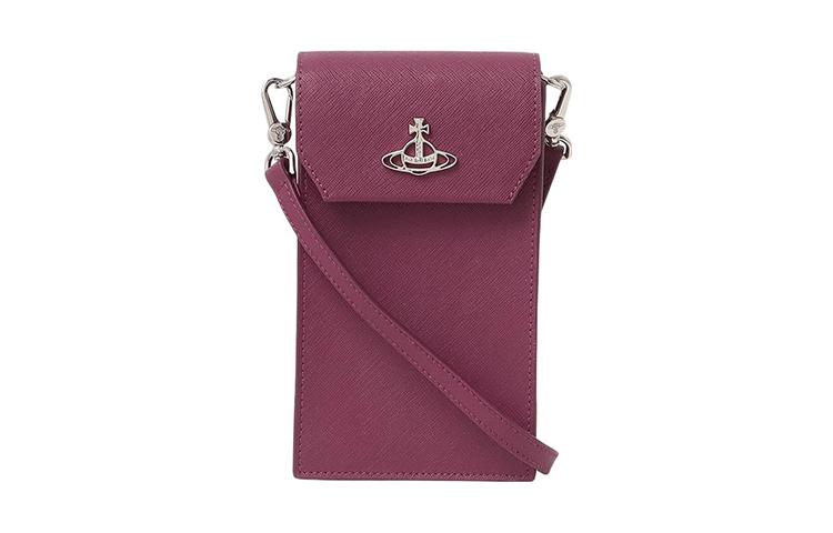 Vivienne Westwood Vivienne Westwood Leather Cell Phone Pouch Women's Purple