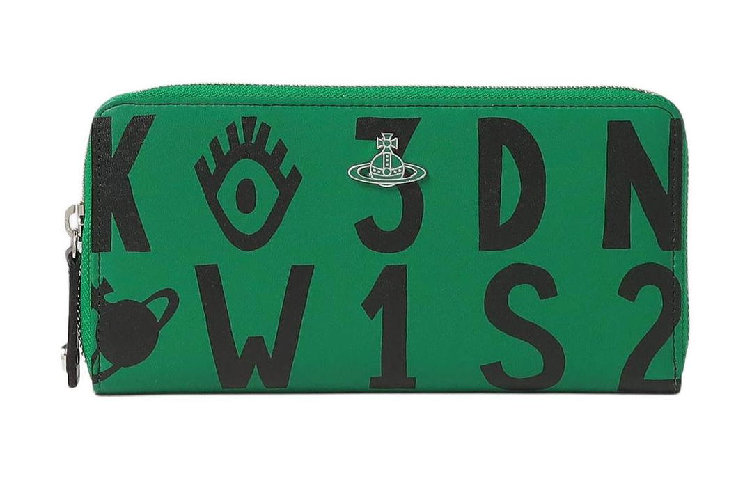 Vivienne Westwood Vivienne Westwood Cow Leather Wallet Unisex Green