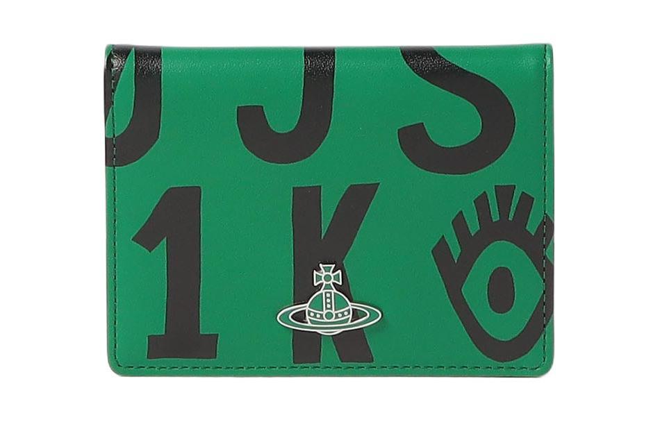 Vivienne Westwood Vivienne Westwood Cow Leather Card Holder Unisex Green