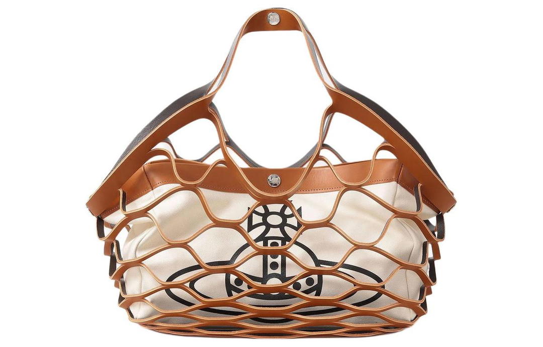 Vivienne Westwood Vivienne Westwood Cow Leather Crossbody Handbags Women's Brown
