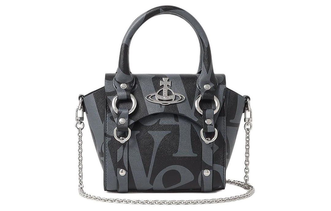 Vivienne Westwood Vivienne Westwood BETTY Leather Crossbody Handbags Mini Women's Gray