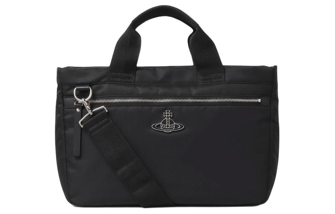 Vivienne Westwood Vivienne Westwood Nylon With Cow Leather Shoulder Bag Crossbody Bag Handbag Men's Black