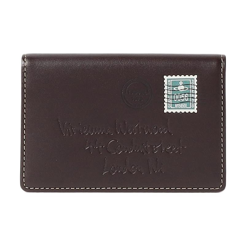 Vivienne Westwood Vivienne Westwood Cow Leather Card Holder Women's Chocolate