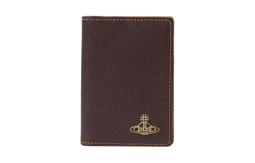 Vivienne Westwood Vivienne Westwood Synthetic Leather Card Clip Card Holder Men's Brown