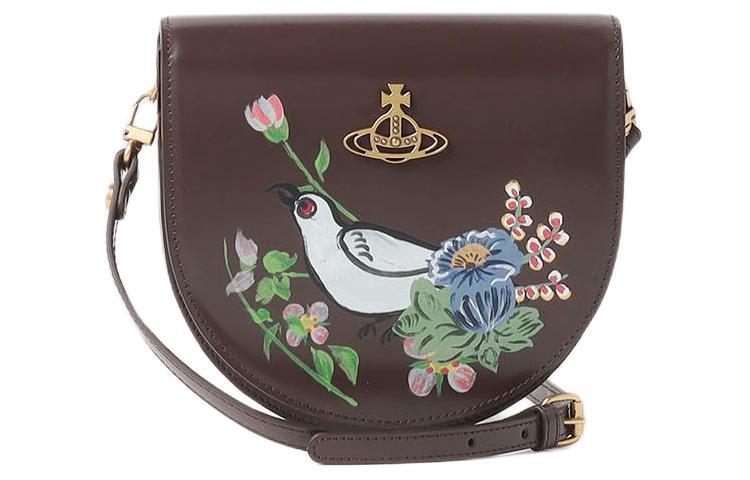 Vivienne Westwood Vivienne Westwood Cow Leather Crossbody Bag Shoulder Bag Unisex Brown