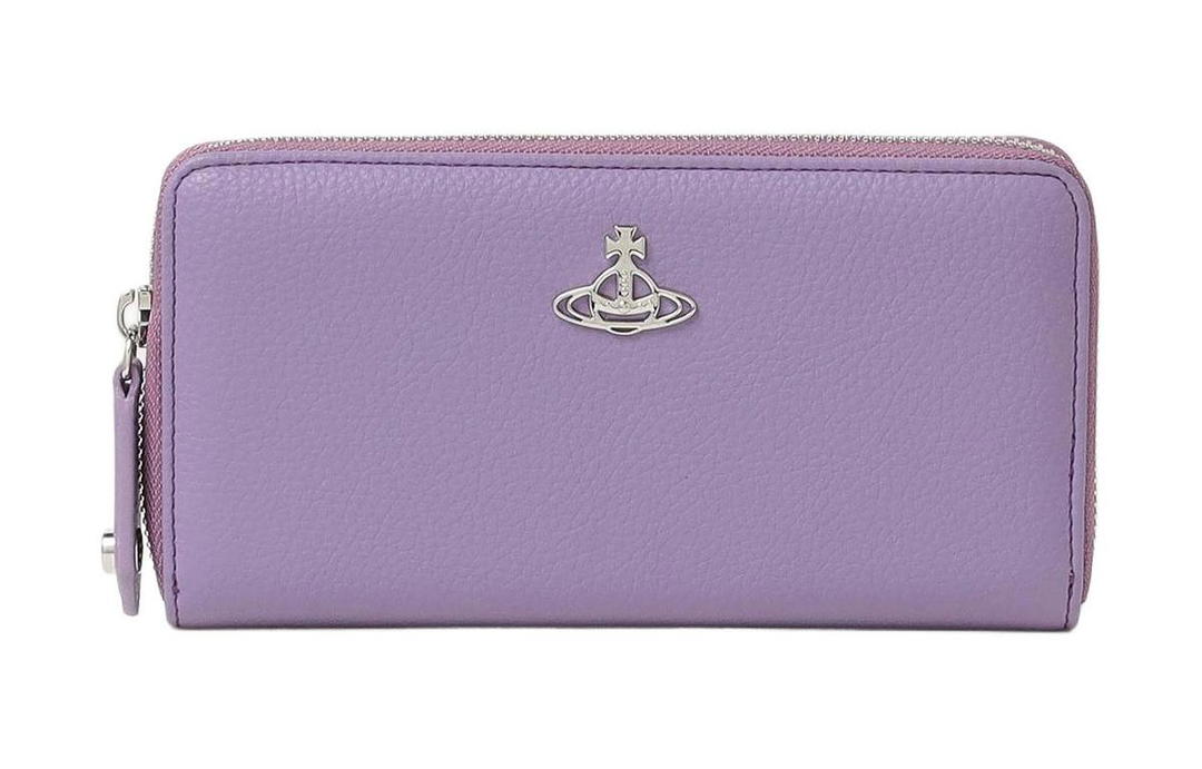 Vivienne Westwood Vivienne Westwood Grained Leather Wallet Women's Purple