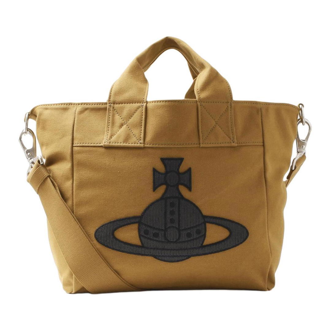 Vivienne Westwood Vivienne Westwood Cotton Tote Bag Shopping Bag Handbag Women's Khaki