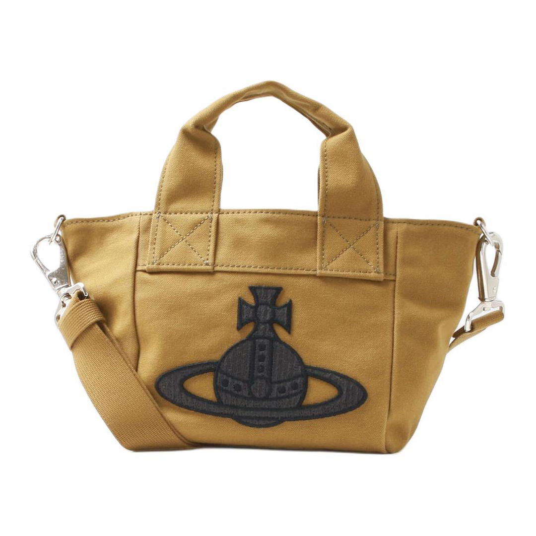 Vivienne Westwood Vivienne Westwood Cotton Tote Bag Shopping Bag Handbag Mini Women's Khaki