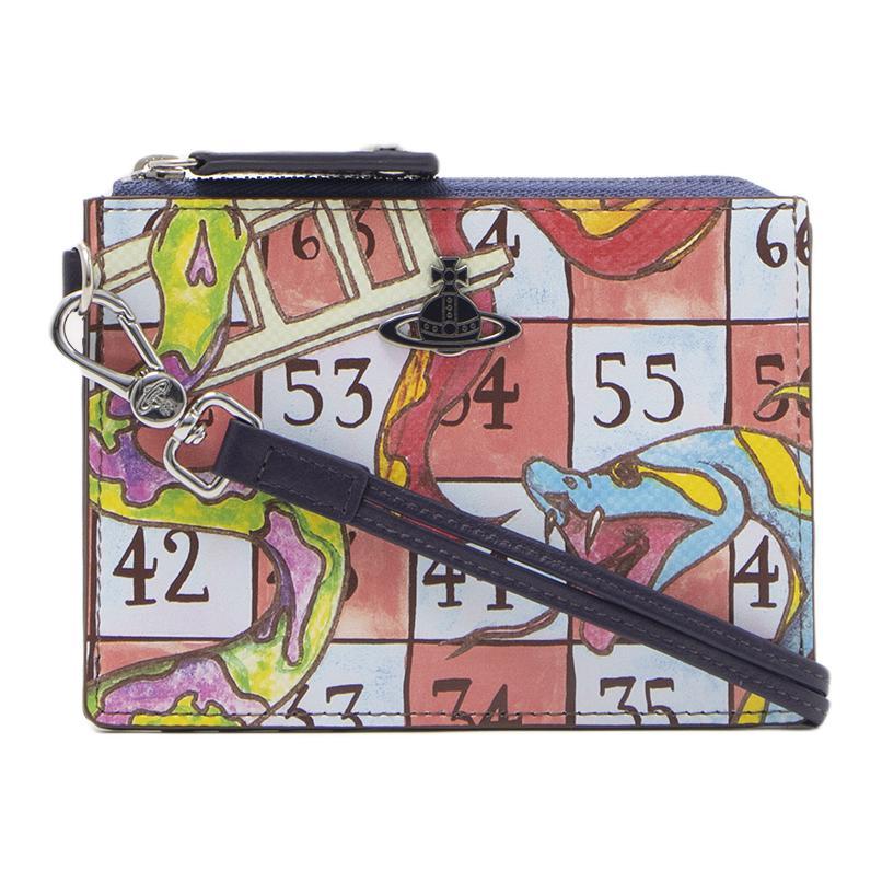Vivienne Westwood Vivienne Westwood Cow Leather Passport Holder Shoulder Bag Crossbody Bag Regular Women's Pink Multicolor