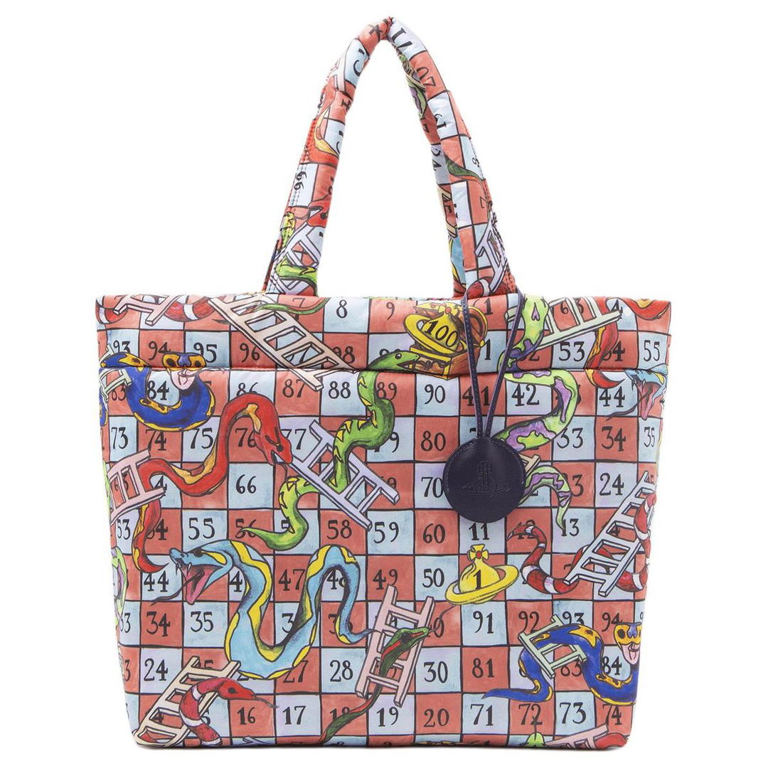 Vivienne Westwood Vivienne Westwood Polyester Tote Bag Shopping Bag Handbag Large Size Women's Pink Multicolor