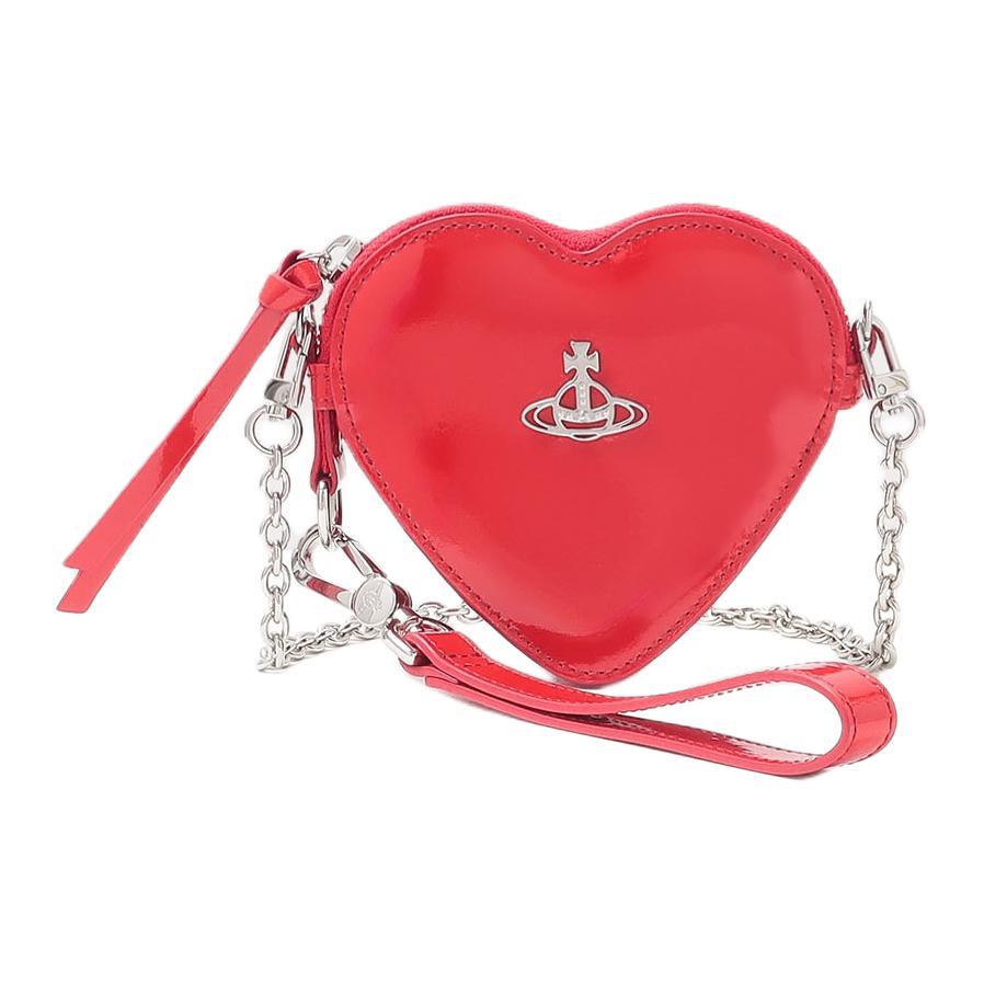 Vivienne Westwood Vivienne Westwood Cow Leather Heart-Shaped Bag Shoulder Bag Crossbody Bag Clutch Women's Red